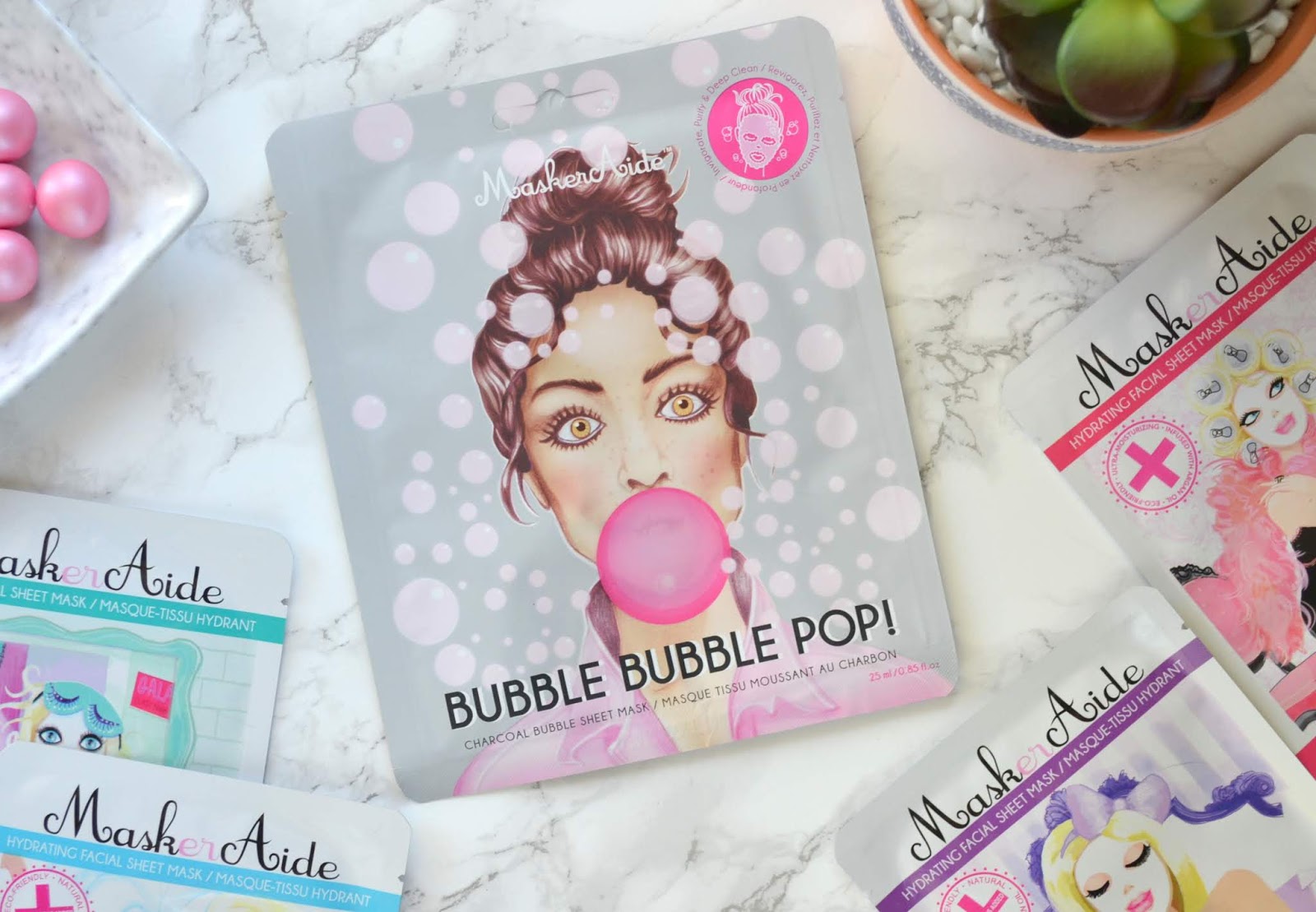 SKINCARE MaskerAide Bubble Bubble Pop Charcoal Bubble Sheet Mask