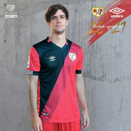 Umbro Rayo Vallecano 20-21 Home, Away & Third Kits Released - No More ...