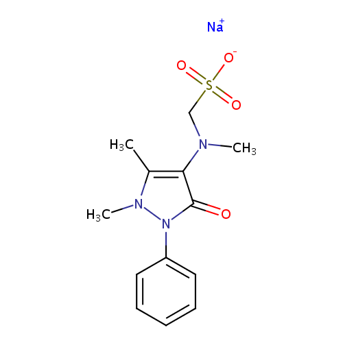 Struktur Kimia Antalgin (Metampiron / Metamizole)