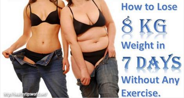 weight loss : HOW TO LOSE 8KG WEIGHT IN 7 DAYS?!