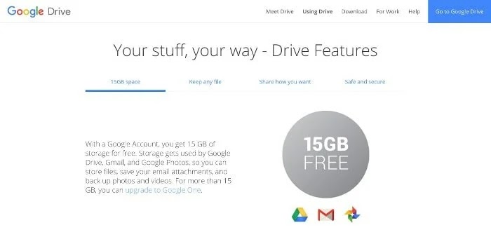 Google Drive Cloud Storage Services