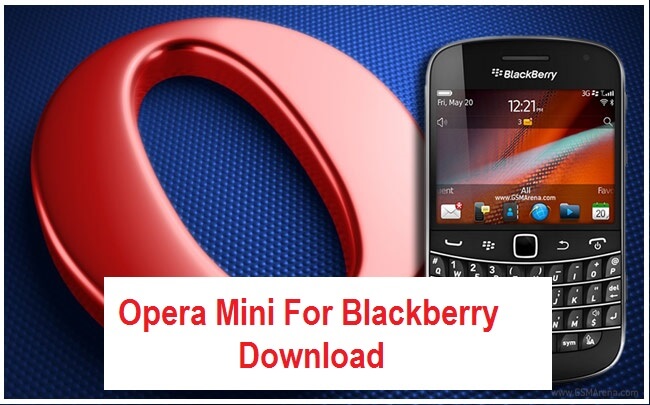 impossible d'installer opera mini par blackberry