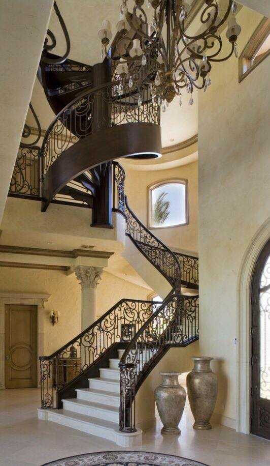 Escaleras caracol estilo vintage : decoración del hogar, diseño de ...