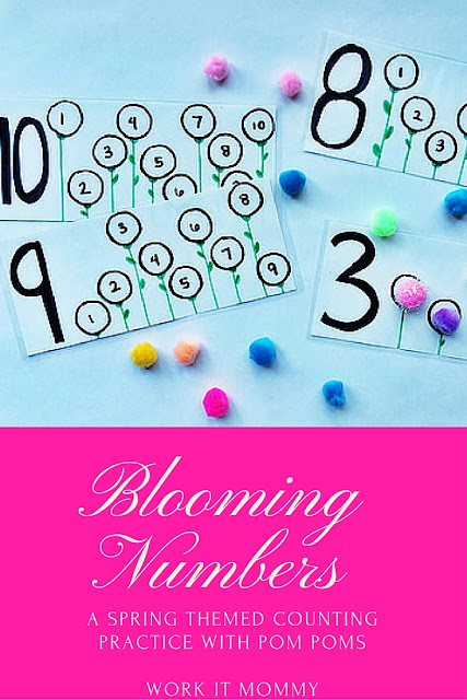 Blooming Numbers: a DIY counting and number activity