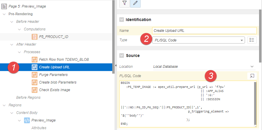 Oracle APEX Capabilities - (OAC): Preview Image before save