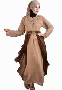 Model baju gamis muslim modern terbaru Model baju gamis muslim modern terbaru
