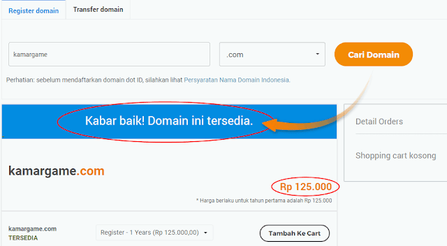 Cara Beli Domain .COM di Niagahoster Cara Beli Domain .COM di Niagahoster