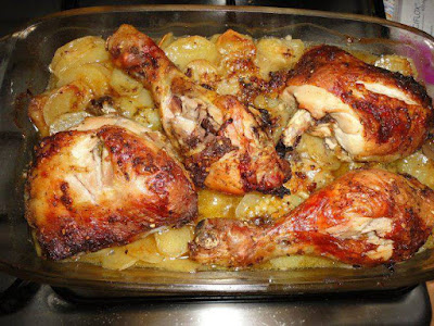 recette du poulet au four et ses pommes de terre YouTube