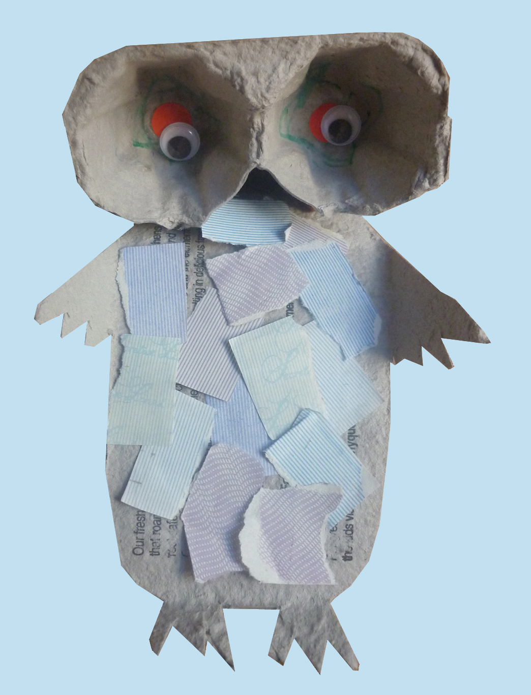 Egg Carton Owl Weekend project