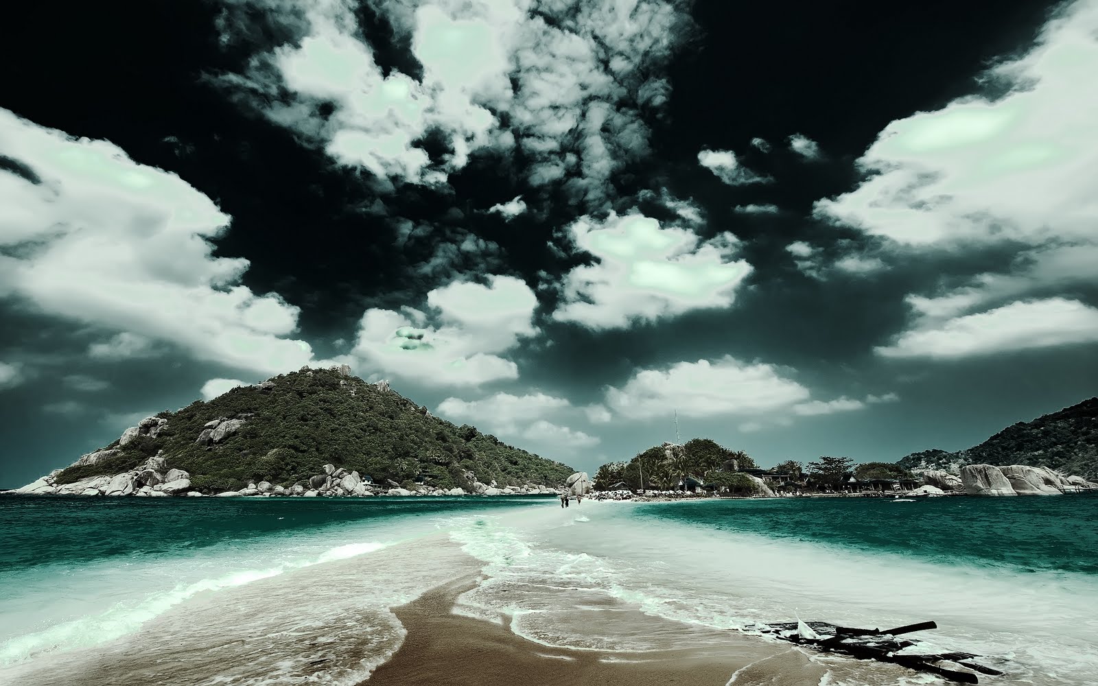 Imagem De Fundo Paisagem A Beira Mar Em Tons Escuros Imagens Imagem De Fundo Paisagem A Beira Mar Em Tons Escuros Imagens