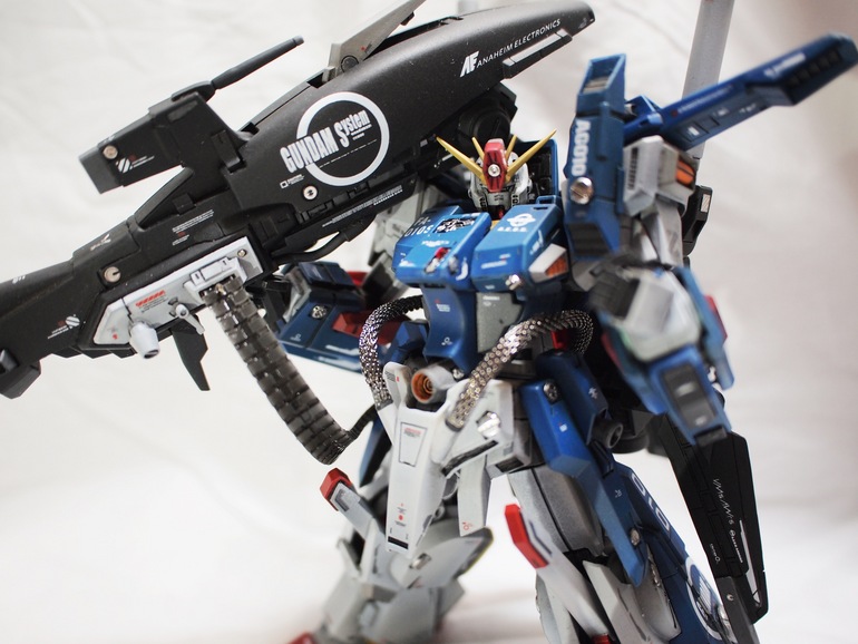 Custom Build HGUC 1/144 ZZ Gundam + CPlace Full Armor ZZ Gundam Resin