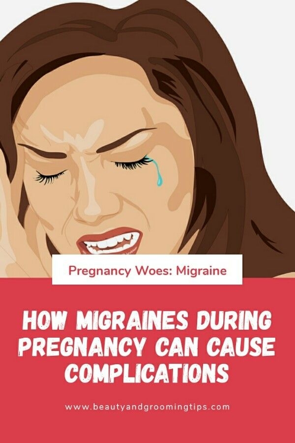 pregnatn woman suffering from migraine or severe headache