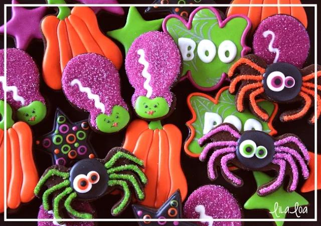 Decorated Halloween Cookies Tutorial