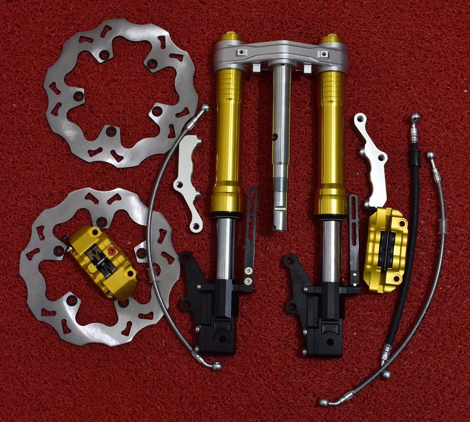 [DOUBLE DISC] USD FORK SET YAMAHA Y15ZR / EXCITER 150 / LC150 WITH