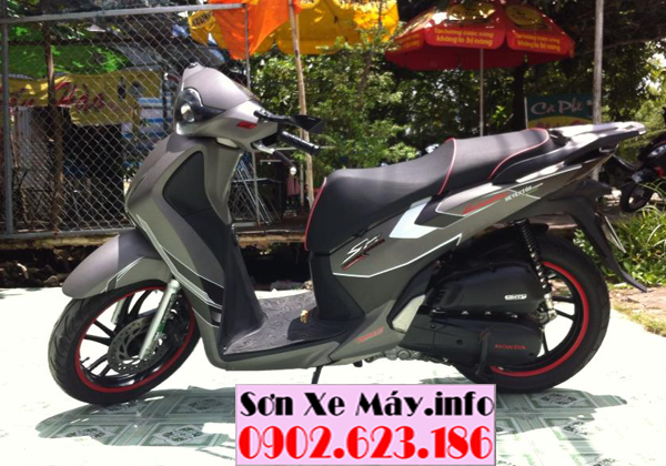 Sơn phối màu Honda Sh màu xám trắng cực độc