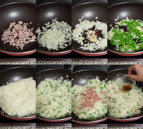 Cauliflower Fried Rice with Green Peas Procedures02