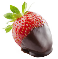 Strawberry dipped in dark chocolate