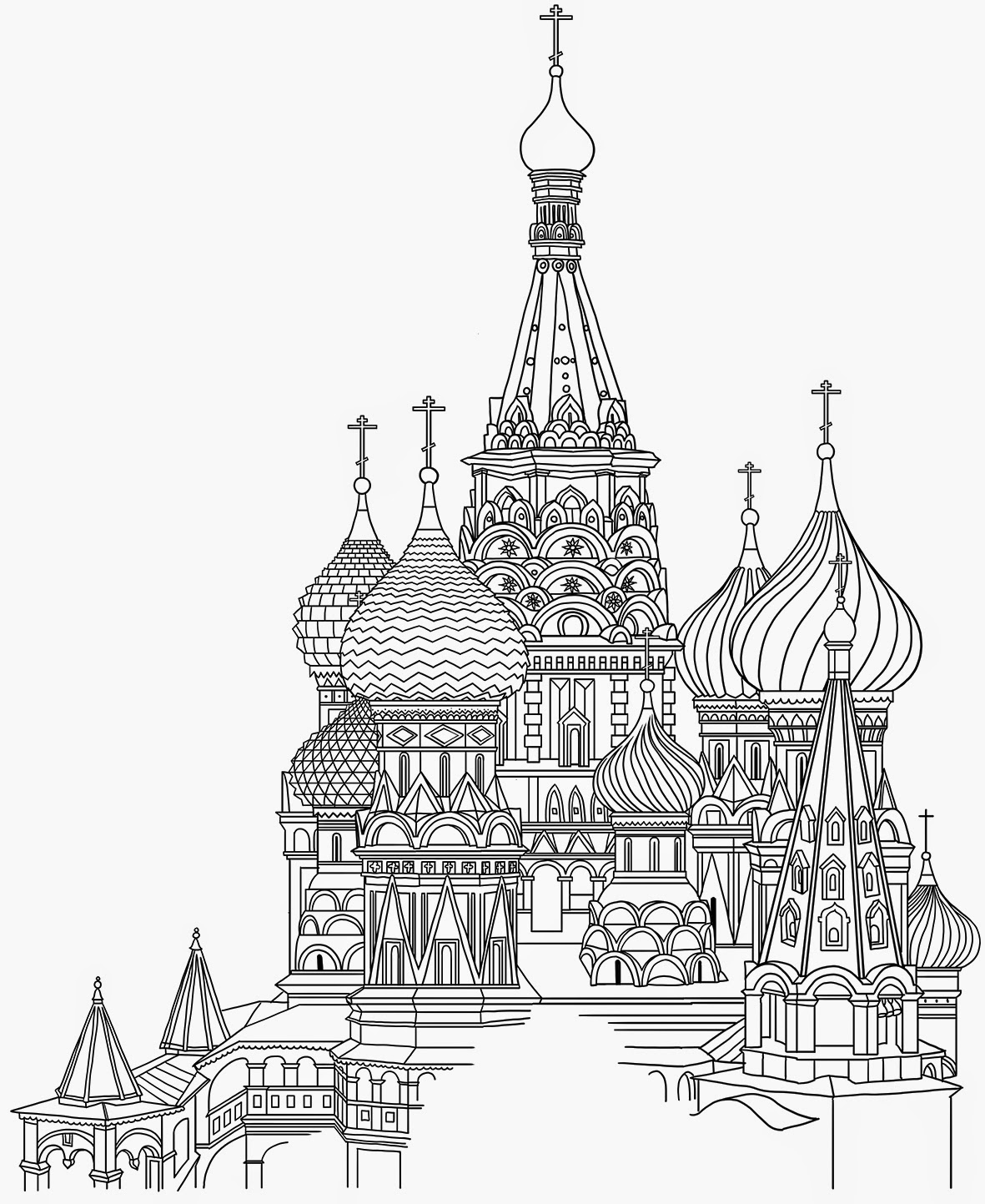 saint basils cathedral coloring pages - photo #25