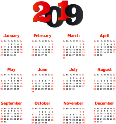 ® Gifs y Fondos Paz enla Tormenta ®: CALENDARIOS 2019
