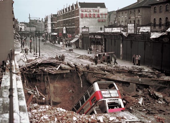 Imagen de Londres durante la Blitz de 1940 Imagen de Londres durante la Blitz de 1940