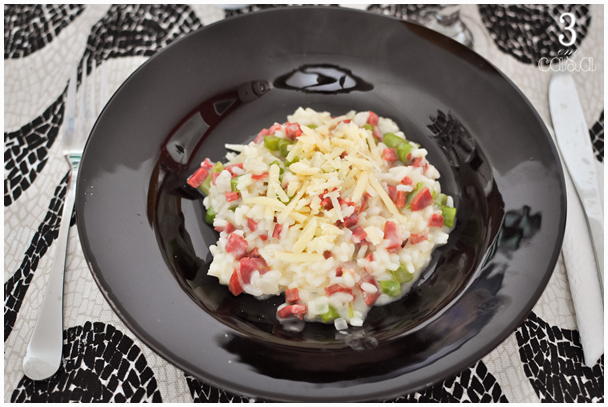 como fazer risoto aspargo e copa