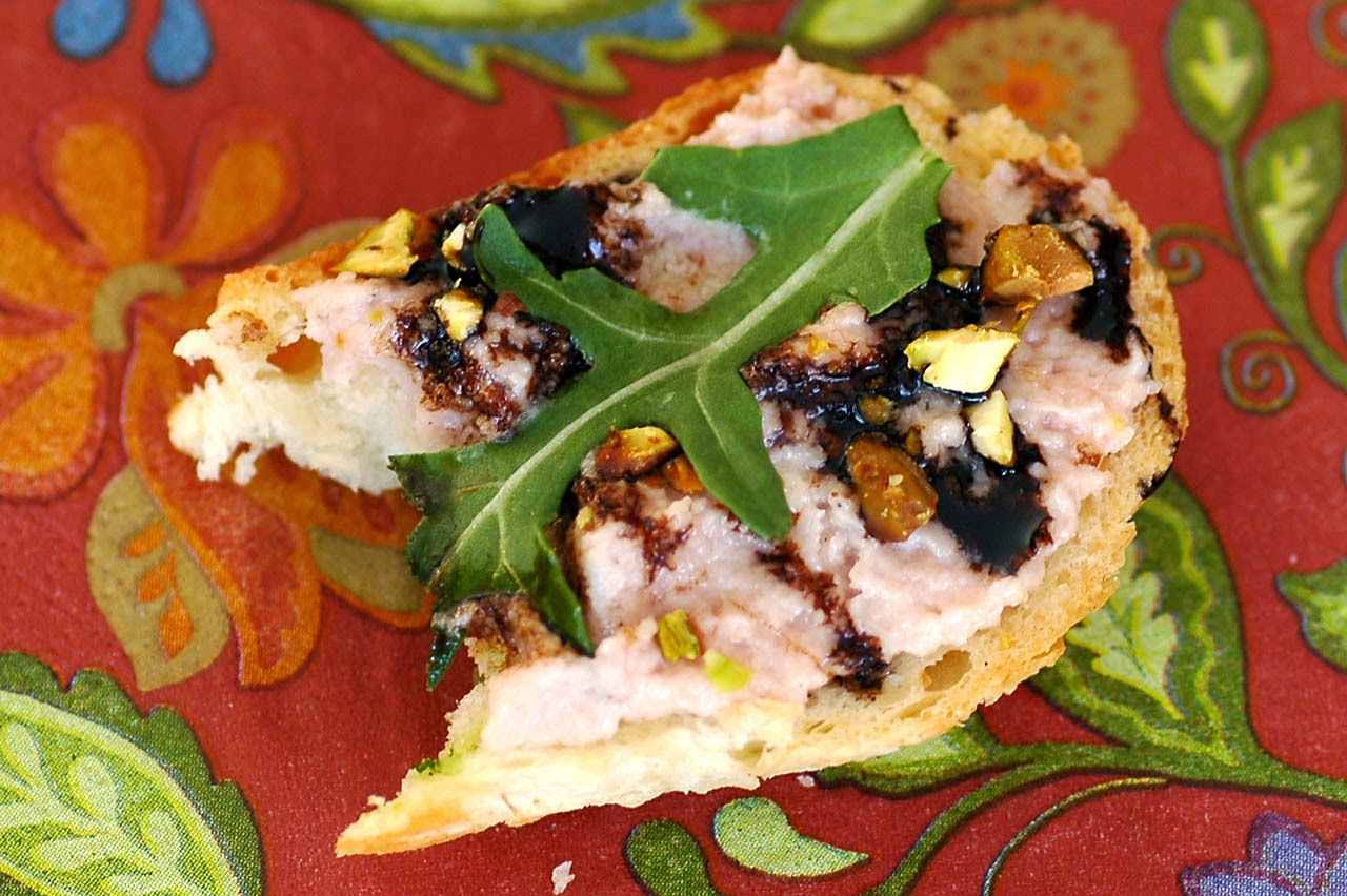 Savoring Time in the Kitchen Mortadella Spread Bruschetta