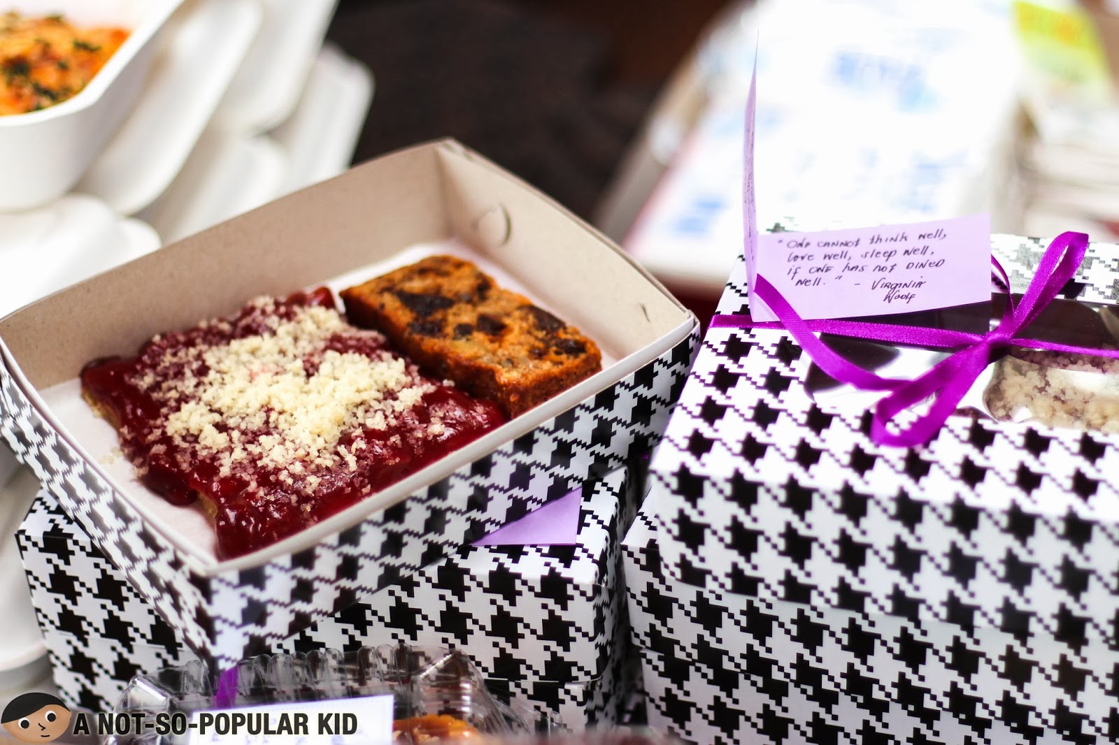 Chynna Ortaleza's Cherry Pizza and Banana Prune Bread in an Adorable Package