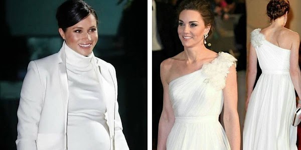 Meghan Markle y Kate Middleton dejan un mensaje oculto al vestirse solo de blanco