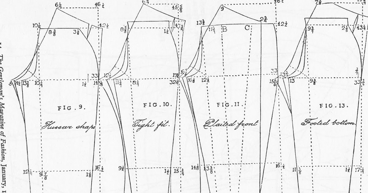 A Tailor Made It: Trouser pattern shapes