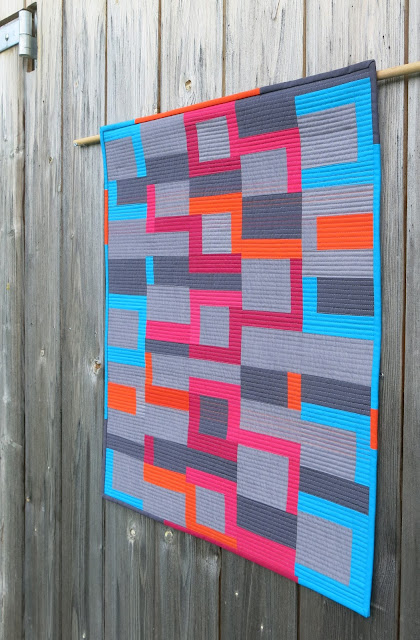 Luna Lovequilts - Improv quilt - Inspired by Score #5 in Sherri Lynn Wood book