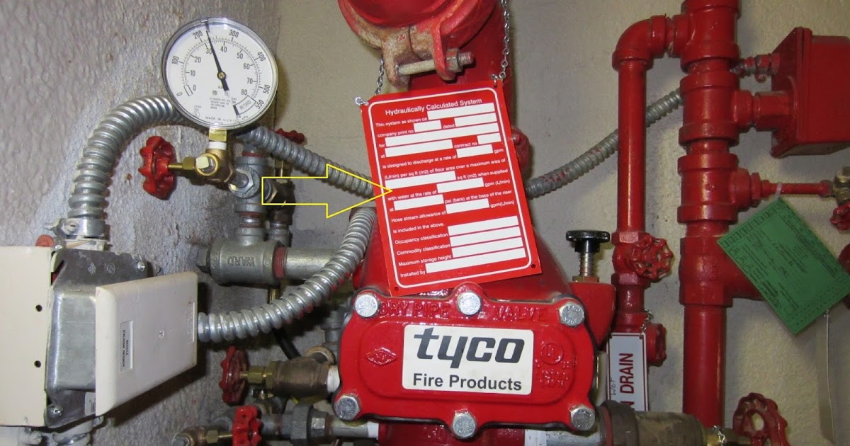 Fire Protection Deficiencies Hydraulic Calculation Placards Calc Plates