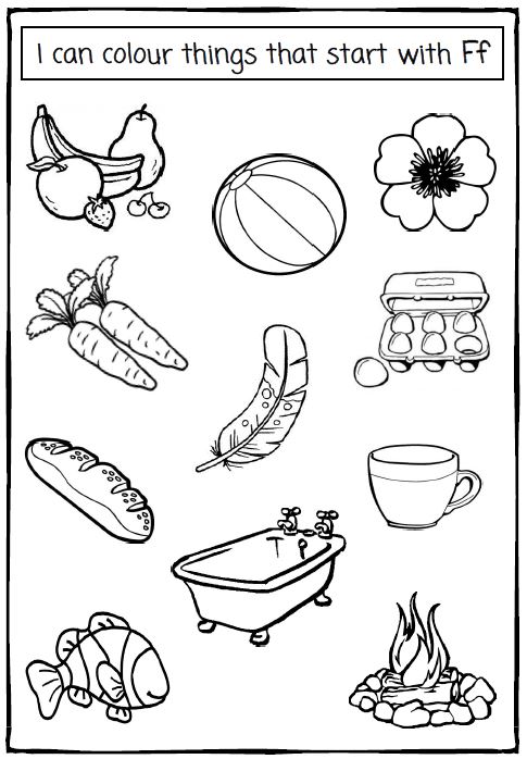 Iman's Home-School: My Letter Ff Activity Pack