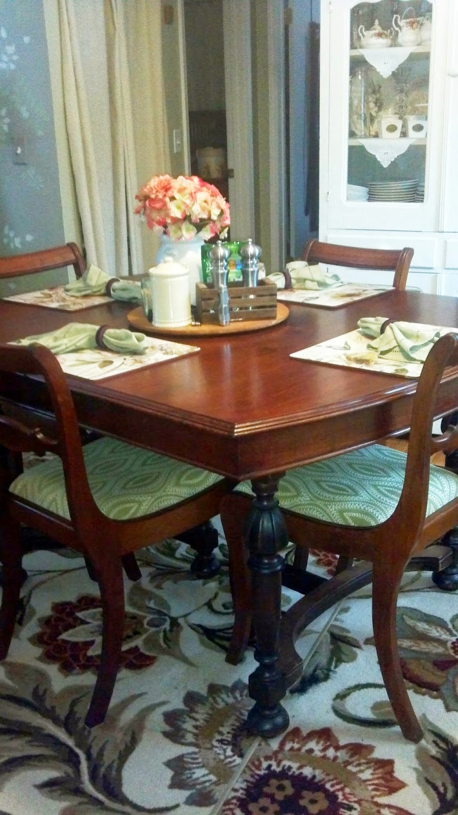 Dining table and chairs After: Dining table and chairs