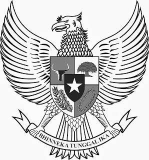 Logo Lambang Garuda  Hitam Putih BW Cari Logo