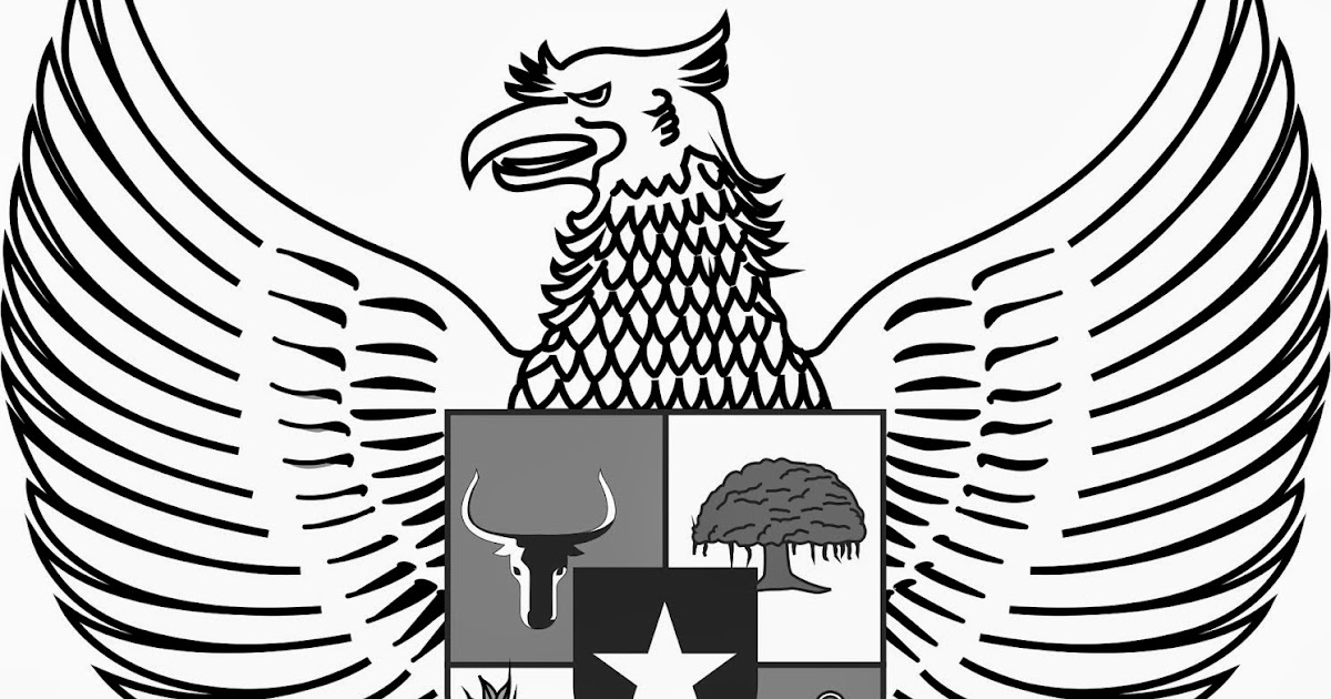 Logo Lambang Garuda Hitam Putih (BW) - Cari Logo