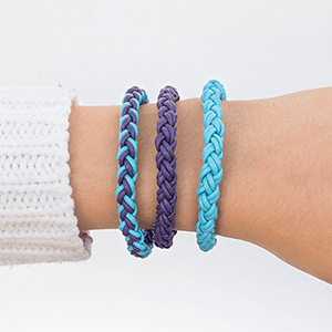 DIY Round Braid Leather Bracelet DIY Round Braid Leather Bracelet