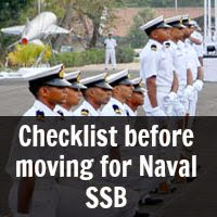 Checklist before moving for Naval SSB