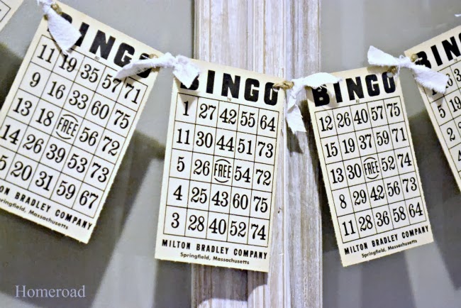 Vintage Bingo Card Banner www.homeroad.net