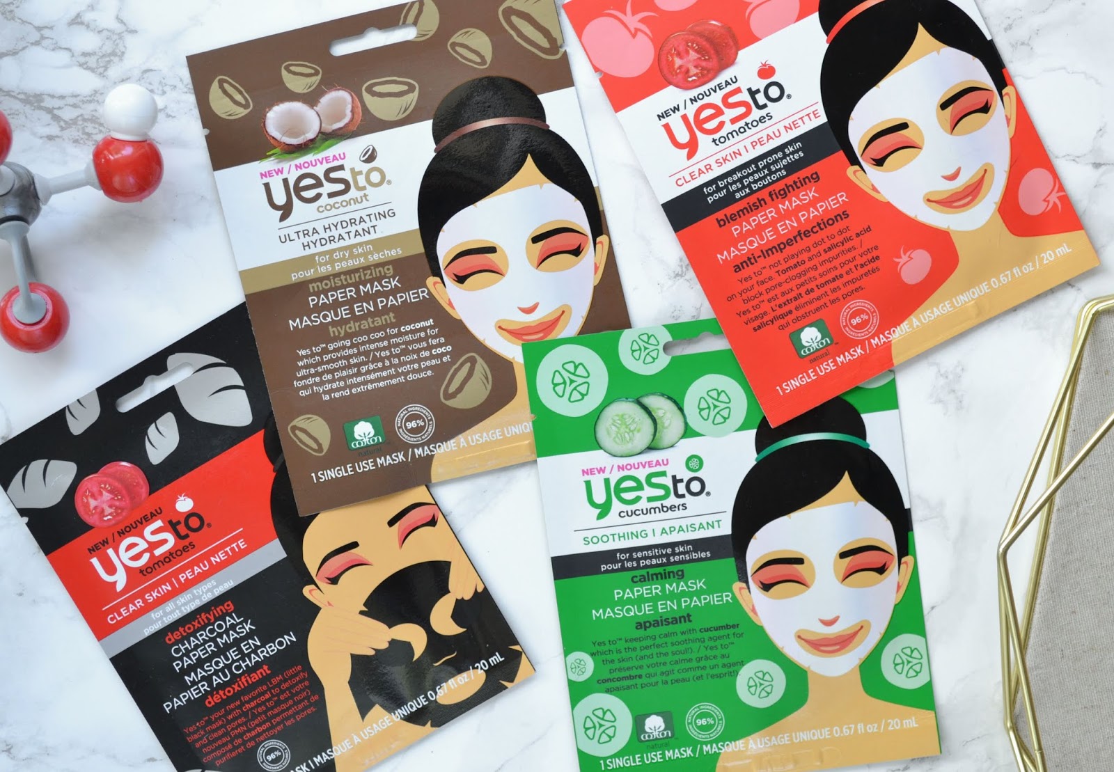 SKINCARE Yes To Paper Sheet Mask Collection 100DaysofSheetMasks