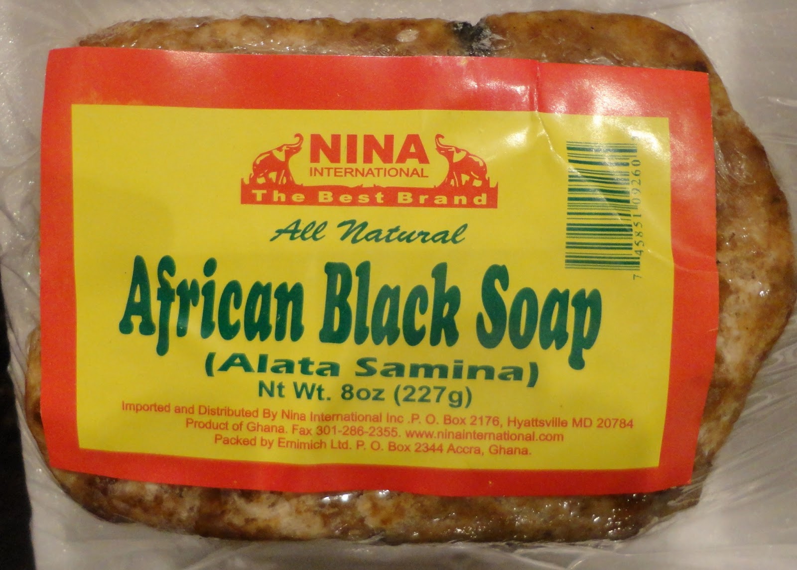 Scent Free Savvy Life Raw African Black Soap is Unscented