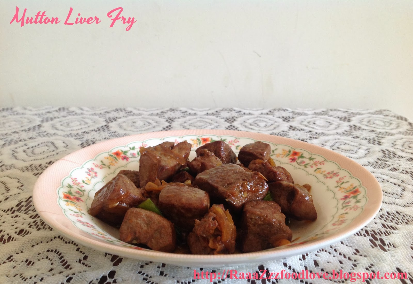 The Recipes of India Mutton Liver Fry / Bhuni Kaleji