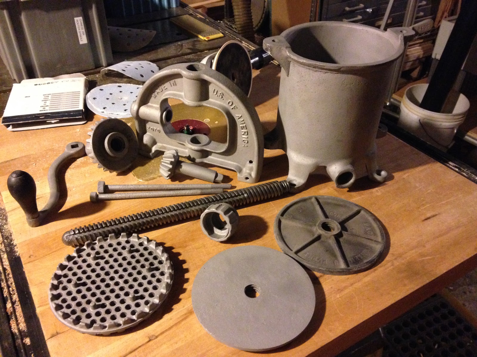 Antique Enterprise Sausage Stuffer Parts