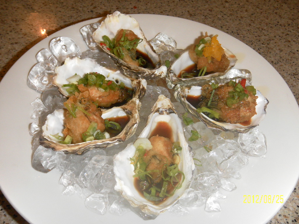 FLOWER POT KITCHEN JAPANESE TEMPURA OYSTERS WITH SOY SAKE MIRIN