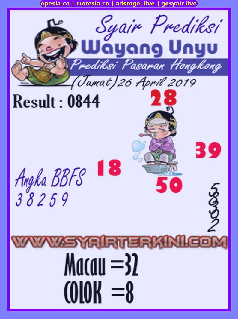 Kode Syair Hk Jumat 26 April 2019 Kode Syair Sgp Hk Sd Motesia