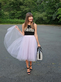 The Girl That Loves Tulle Skirts, Kate Spade Bag, Forever 21 Crop Top | House Of Jeffers | www.houseofjeffers.com
