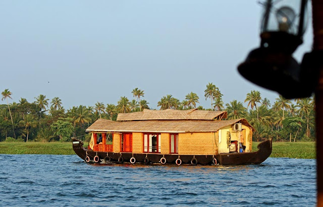 Kerala houseboat in the backwaters