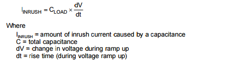 inrush current calculate calculation vlsi physical