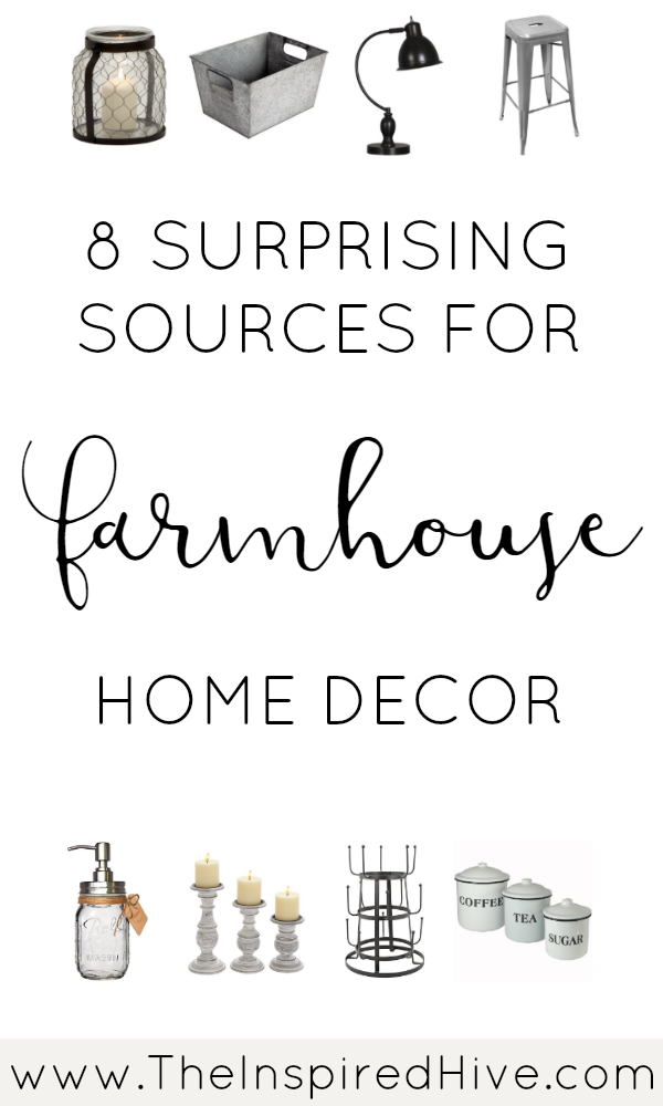 8 surprising online stores you might not have realized sell affordable farmhouse decor!