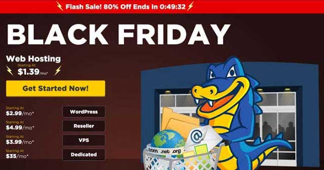 Hostgator 2023 BlackFriday Deal 80% Off: with Timings