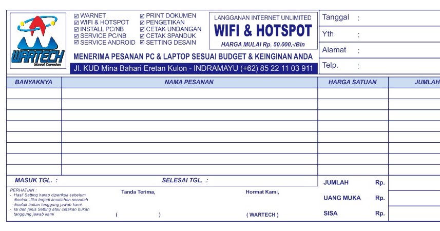 Cetak Nota Surat Jalan Dan Kwitansi Di Rawamangun Jakarta Timur